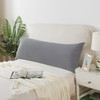 cretopwin Grey Body Pillow for Adults Shredded Memory Foam Long