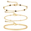 Kyerlyn Gold Bracelets for Women, 14K Gold Jewelry Set for