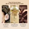 Limer Hair Dye Shampoo, Chestnut Brown 6-in-1 Natural Herbal Hair