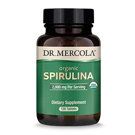 Dr. Mercola Suplemento dietético orgánico de espirulina, 2000 mg por porción, 30 porciones (120 tabletas), apoya las respuestas inmunes e...          