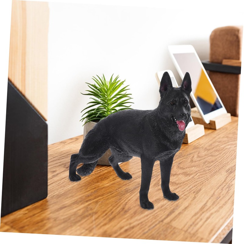 BESPORTBLE Simulation Dog Model Shepherd Dog Figurine Realistic Desktop Decor