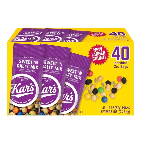 Kar's Sweet 'n Salty Mix 40 Individual 2 oz Bags (1) (Basic)