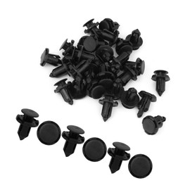 Motoforti 30 Pcs Car Interior Trim Clips Black Nylon Rivet Fastener for Honda Long-lasting