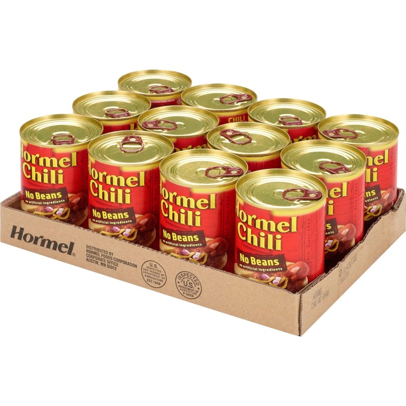 Hormel Chili No Beans, 15 Ounce (Pack of 12)