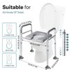 Eosprim Toilet Seat Risers for Seniors Elongated, Raised Toilet Seat