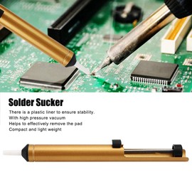 ANKROYU Manual Tin Sucker, Solder Sucker, Tin Suction Device, Aluminum Alloy Plastic Tin Suction Pen, Handheld Desoldering Pump Tin Removal Tool
