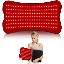 31.5''×24‘’ Red Light Therapy for Body, 41W 420LED Beads Wearable Red Infrared Light Therapy Wrap for Body, 660nm & 850nm, Auto Timer, Ideal for Shoulder Waist Back Body