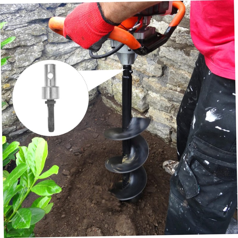 Tofficu Earth Auger Adapter Drill Bit Converter for Hammer Drill