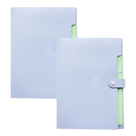 Storage Bag Attachment Organiser A4 Files and Stationery Folder Plastic Folder Office Desk Decor 2-Piece Set (Purple, One Size)