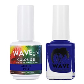 WAVEGEL Soak-Off Gel & Nail Lacquer Matching Duo Set - Simplicity Collection - #P184 Athens I 0.5 Oz