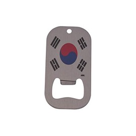 Rogue River Tactical South Korea Korean Flag Bottle Opener Heavy Duty Stainless Steel Great Gift Idea