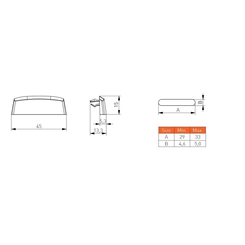 MS Beschläge Pack of 10 Water Slot Caps Window Drainage