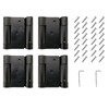 2Pairs 3inch Double Action Spring Door Hinge, Heavy Duty Stainless