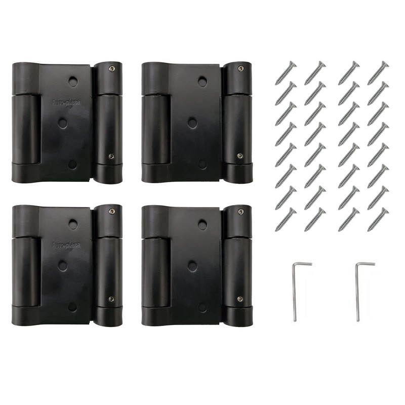 2Pairs 3inch Double Action Spring Door Hinge, Heavy Duty Stainless