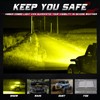 Amber LED Light Bar, OFFROADTOWN 15'' 224W Quad Row Spot