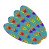 Colorful French Fries Pattern Double-Sided Oval Nail File Emery Board