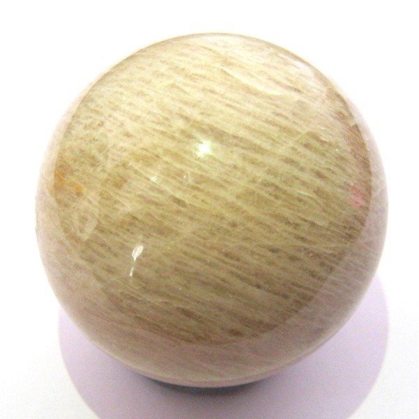 Crystalmiracle 182g Moonstone 52mm Ball Crystal Healing Reiki Feng Shui Home Office Gift VASTU Metaphysical Gemstone Peace Meditation Spiritual Wisdom Aura Wellness Power