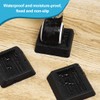 OUDQFCJ Set of 4 Adjustable Furniture Riser Heavy Duty Plastic