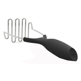 Good Cook Touch Silver/Black Potato Masher