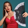 Plzoslly 2 Pack Large Folding Hand Fan for Men/Women, Large
