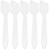 PANA USA 100 Pieces Disposable Makeup Frosted Tip Angled Spatula