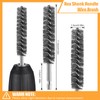 Geiserailie Bore Brush Bristles Wire Brush for Power Drill Cleaning