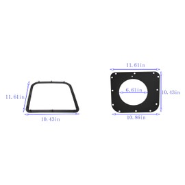 VIGORVIL 532192550 Bagger Top Seal and 532192603 Plastic Gasket Cover Fits Husqvarna 48" 54" Grass Catcher Replaces 917249040 192550