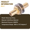 1/4" Brass Hose Barb Thru-Bulk Bulkhead Fitting,Straight Hex Union Fitting