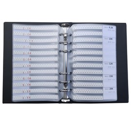 0603 0R-10M & 1pF-2.2uF 1% Resistor and Capacitor Mixed Practical Kit 87 Values SMD Assorted Resistors Capacitor Sample Book Combo Pack Kit