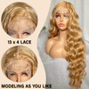 SOKU Strawberry Blonde 13x4 Lace Frontal Wig 32 Inch Body