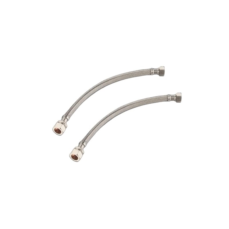 JD Brands 2X 15mm x 1/2" Flexi Tap Connectors –