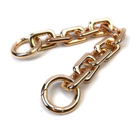 VersaKits Heavy Chunky Link Chain Strap Purse Handbag Top Handle Shoulder Straps Accessories Decoration Chain Strap Extender Charms Replacement(8.26'' Light Gold)