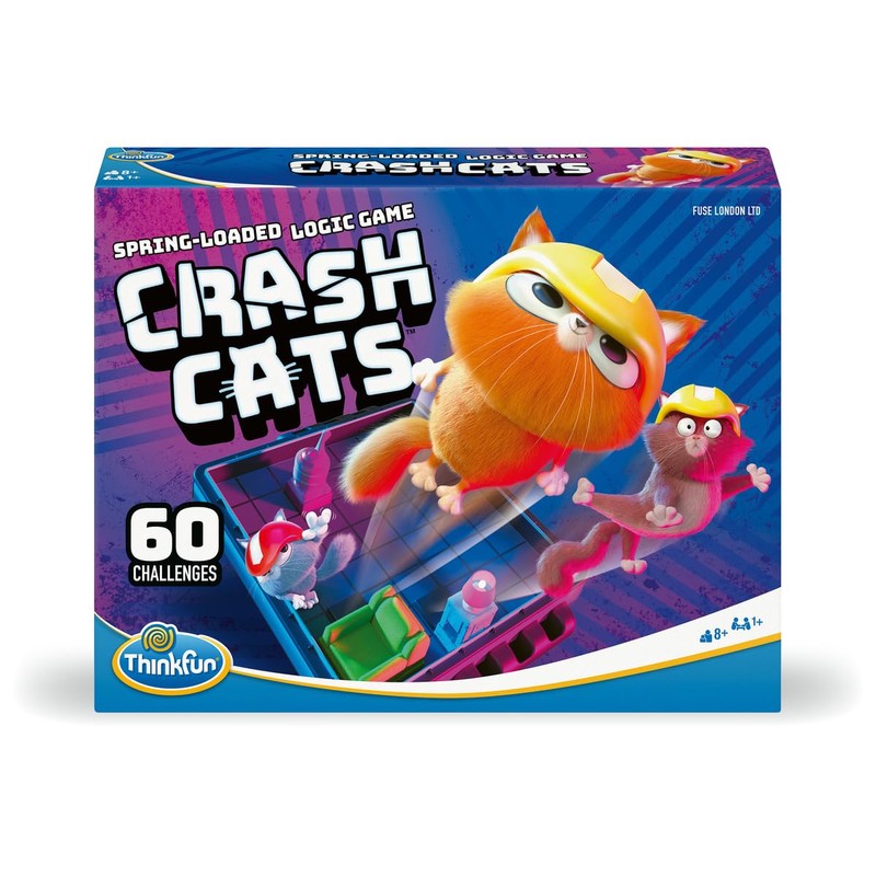 ThinkFun Crash Cats: The Super Fun Spring Loaded Logic Game