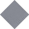 50 Plain Solid Colors Luncheon Dinner Napkins Paper - Silver