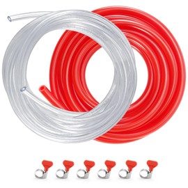 FERRODAY 10 FT 3/16 Beer Line Tubing & 5/16 CO2 Hose Kegerator Lines Kegerator Parts kit, Kegerator Accessories Replacement Beer Line Kit with 6 Hose Clamps for Home Brewing