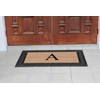 A1HC Rubber & Coir Floral Border Monogrammed Doormat, Classic Paisley,