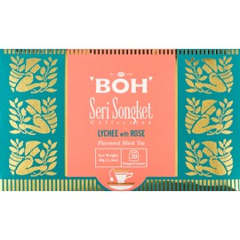 BOH Luxury Tea (Tea Bag) [Litchi with Rose] (0.07 oz (2 g) x 20 Bags)
