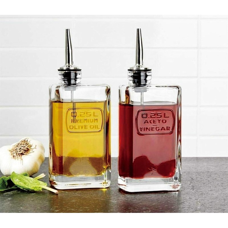 Luigi Bormioli Optima - Set of Oil and Vinegar Glass