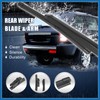 A ABSOPRO Car Rear Windshield Wiper Blade Arm Set for