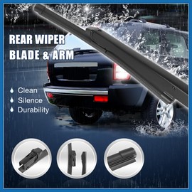A ABSOPRO Car Rear Windshield Wiper Blade Arm Set for Ford EcoSport 2015-2017 11inch 285mm Durable Material Item Replacement