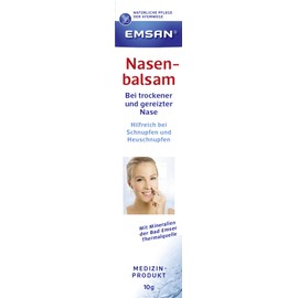 Emsan® Nose Balm | For Moisturising and Care for Runny Nose | For Dry and Irritated Noses | For Crust and Bark Formation, Also Suitable for Allergies | 10 g (10 ml (Pack of 1)