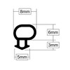 Stormguard Replacement Rubber UPVC window door gasket seal draught proofing