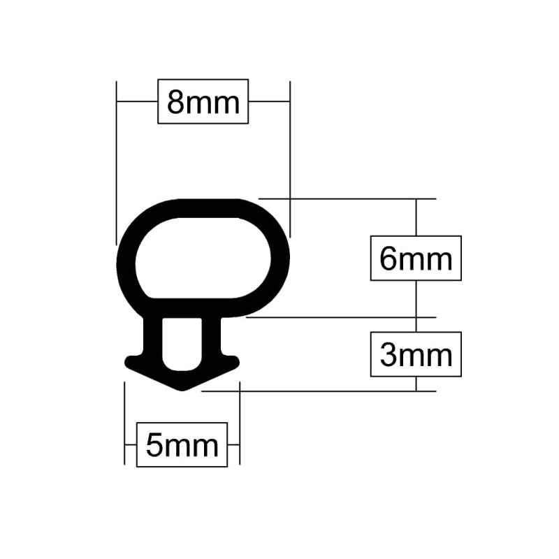 Stormguard Replacement Rubber UPVC window door gasket seal draught proofing