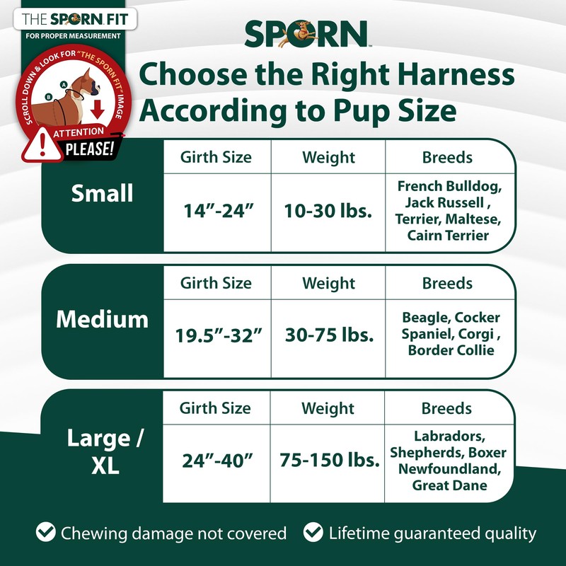 Sporn Ultimate Control Dog Harness Black Medium