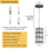 dolria Modern Crystal Chandelier Mini Chandelier Pendant Lighting for Kitchen
