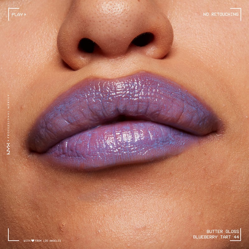 NYX PROFESSIONAL MAKEUP Butter Gloss, Non-Sticky Lip Gloss - Blueberry