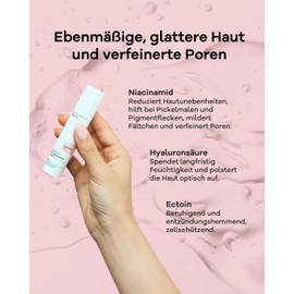 Smoothing Serum 15 ml I With Niacinamide and Hyaluronic Acid Complex I Against Wrinkles, Enlarged Pores, Hyperpigmentation and Age Spots I Anti-Ageing I Vegan