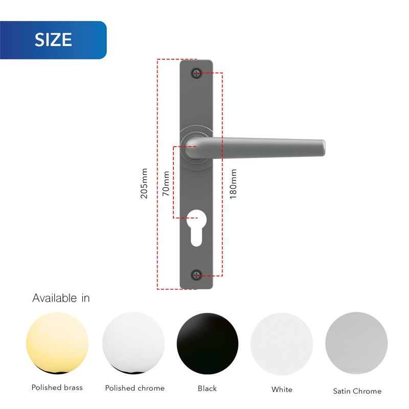 XFORT Uros Polished Brass (PZ 70mm, Screw Hole Distance 180mm,