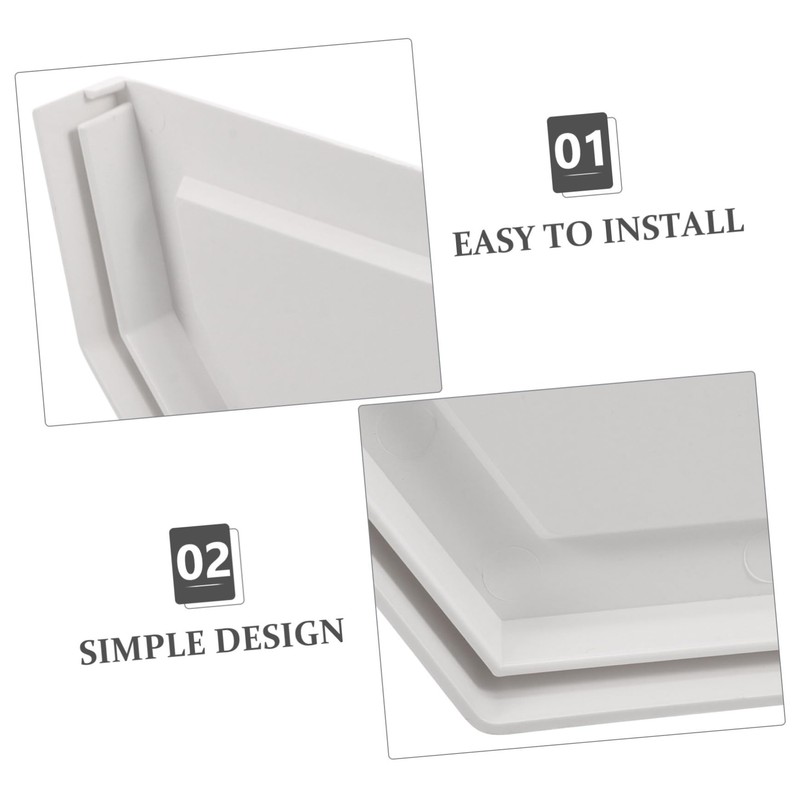 TEHAUX PVC Gutter End Cap Gutter Downspout End Seal Rainwater