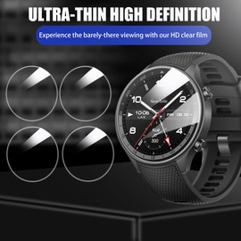 Lamshaw Compatible for OUKITEL BT10 Screen Protector, [3 Pack] 9H Tempered Glass Screen Protector Film Compatible for OUKITEL BT10 1.43" Military Smart Watches (3 Pack)